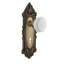 Victorian Plate with Decorative Keyhole and Waldorf White Milk Knob-1983388007