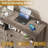 55" Grey Wood Dresser, 6-Drawer Dresser Storage Organizer With LED Light & Large Capacity, Modern Dresser For Bedroom, Living Room, Closet, And Entryway-1953622757