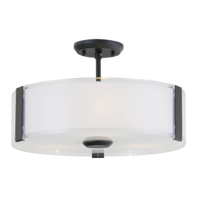 Three Light Semi-Flush Mount