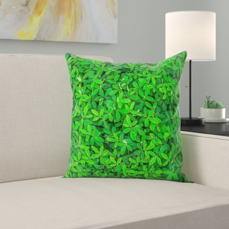 Coussin décoratif à feuilles