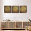 Ensemble de 3 mandalas dorées sur toile-1158918449
