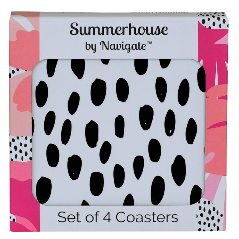 Cork Square 4 Piece Coaster Set