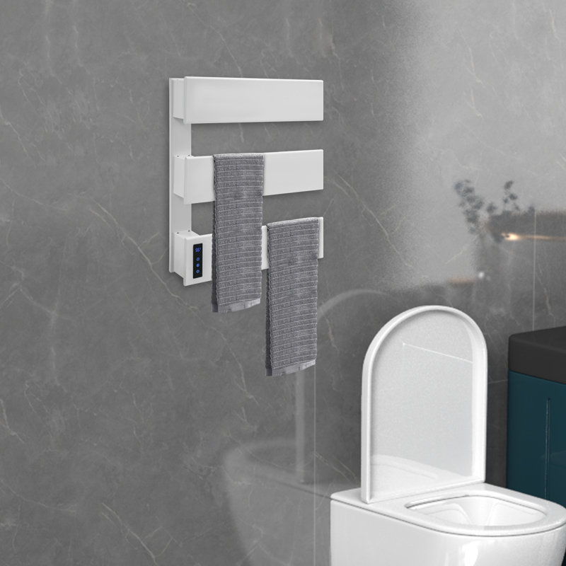 Modern Minimalism Wall-Mounted Electric Towel Heater Warmer, White