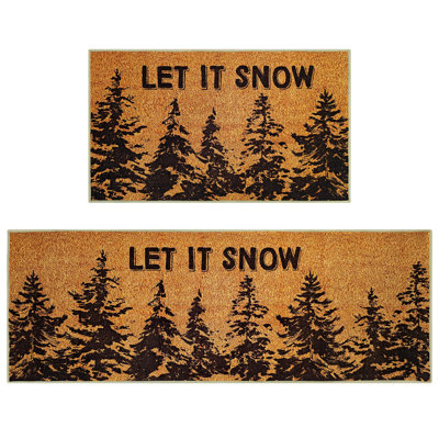 Ensemble de 2 tapis de cuisine de Noël