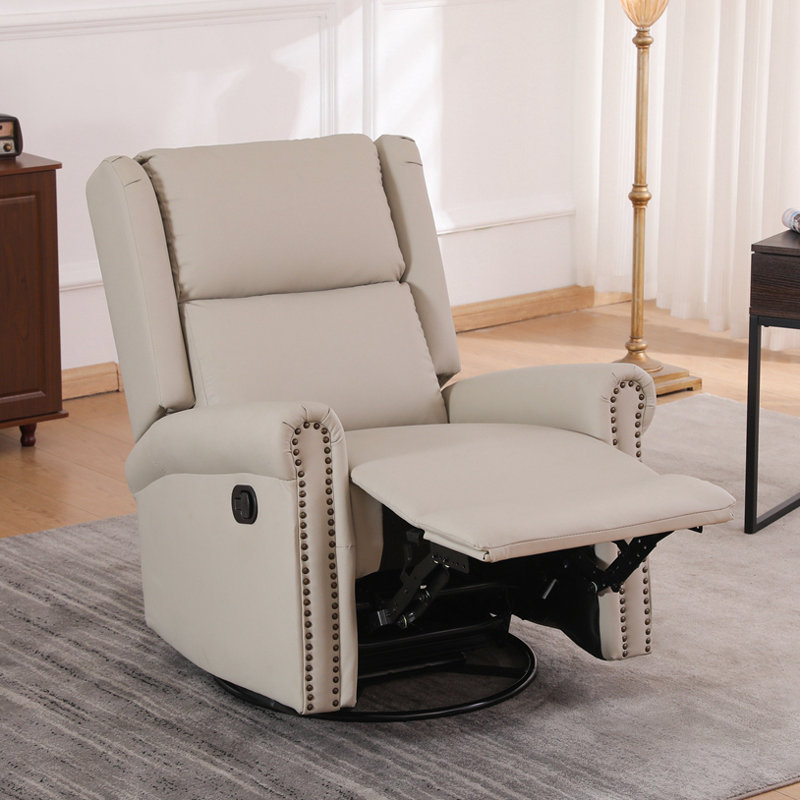 Fauteuil inclinable manuel pivotant à 360 degrés, Beige