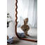Miroir surdimensionné en bois 31,4 x 1,4 x 74 po avec cadre brun unique