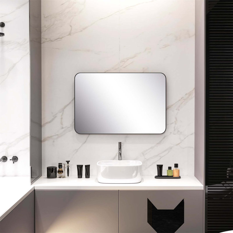 Demetrias Metal Rectangle Mirror, 90cm H x 60cm W
