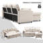 L Shaped Sofa Sleeper & Chaise-1585294637