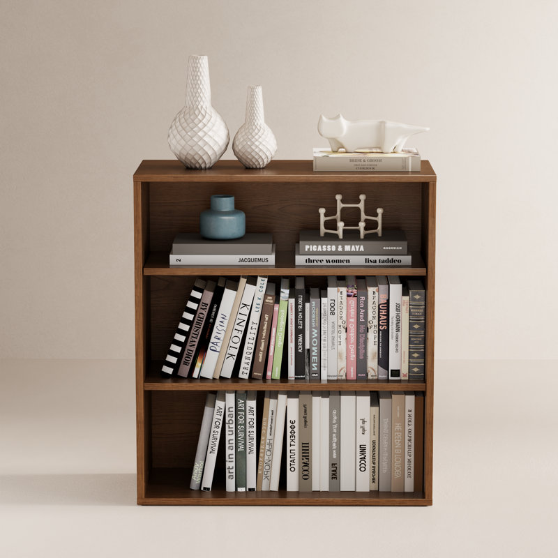 Soren Solid Wood 3-Tier Open Bookcase