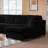 4 Seat U Sectional Couch, 110'' W Corduroy Sofa With Double Chaises-107231871