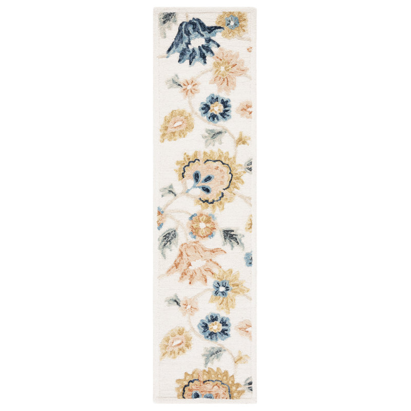 Tapis ivoire / gris Hermine Metro 112, Tapis de couloir 2 pi 3 po x 9 pi