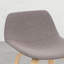 De 2 tabourets - Revêtement, repose-pieds, ajout moderne de style Mid-Century (2) avec dossier rembourré, pieds