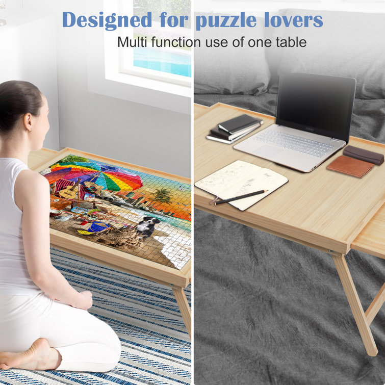 VEVOR 1500 Piece Puzzle Table with Folding Legs, 4 Drawers and