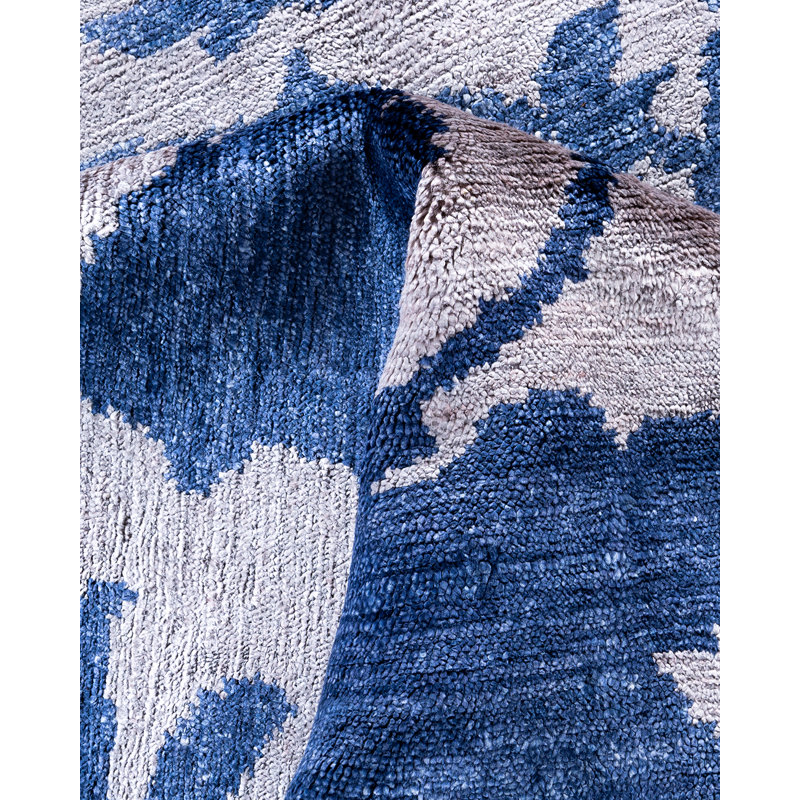 Overdyed One-of-a-Kind Rectangle 8'1" X 10'1" Hand Knotted Area Rug