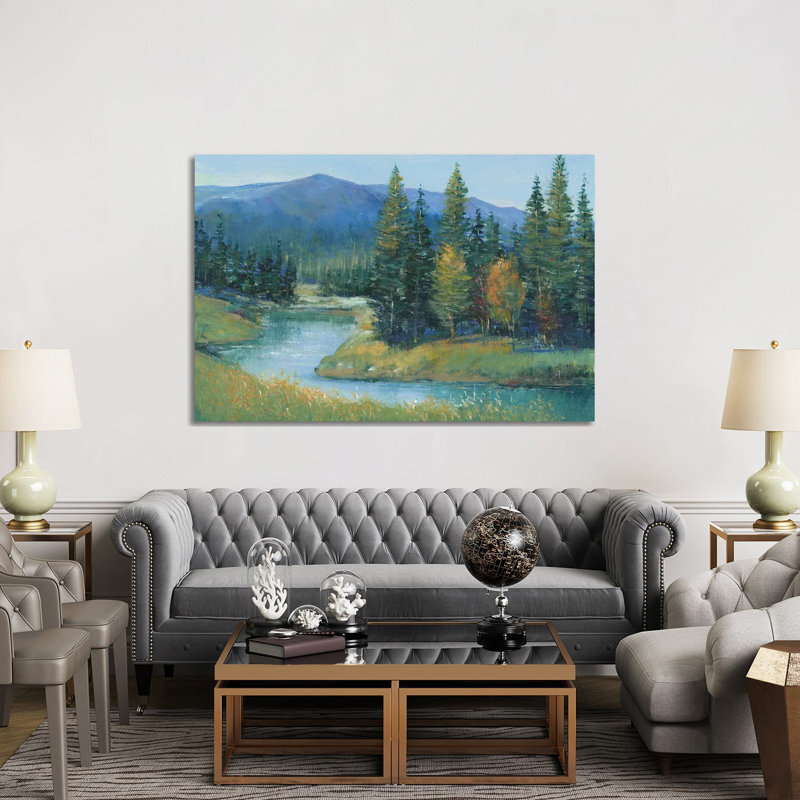 Trout Stream II- Gallery-Wrapped Canvas Giclée, 40" H x 60" W