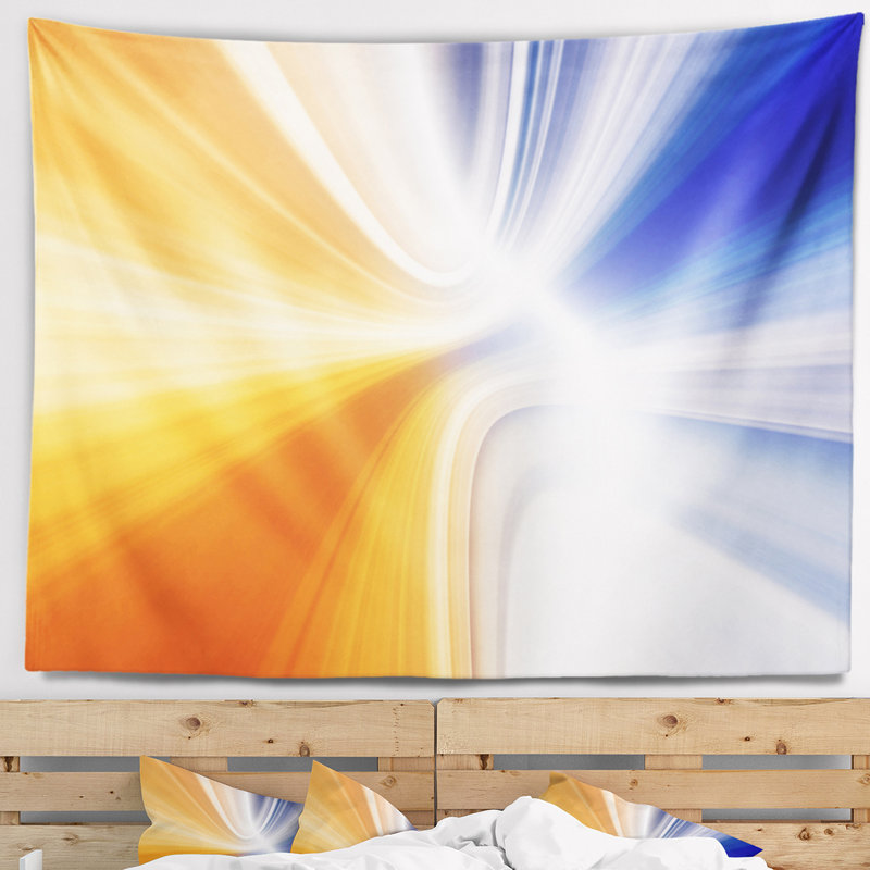 Abstract Polyester Tapestry, 50" H x 60" W