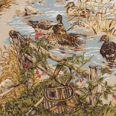 Dog & Duck Fabric