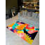 Tapis multicolore à motif de perroquets touffetés de la collection Barcelona-236176953