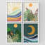 "Plante tropicale avec soleil et lune"-101519834-101519839