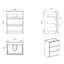 Bathroom Vanity In Gray Color - , Ergonomic, Silent Drawer Modern 24", Gray, Large Storage Space