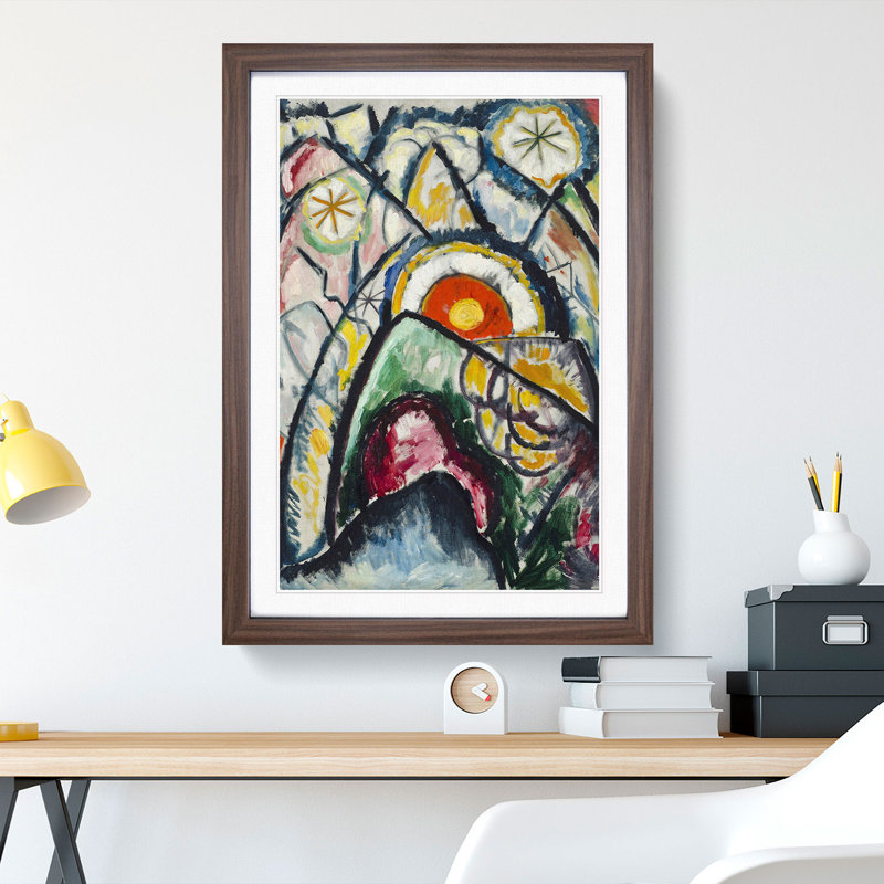 Painting No.1 by Marsden Hartley - Framed Print, 36cm H x 27cm W x 2cm D, Walnut Framed