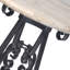 Round Cream Chisel Travertine Bar Table 1251 E