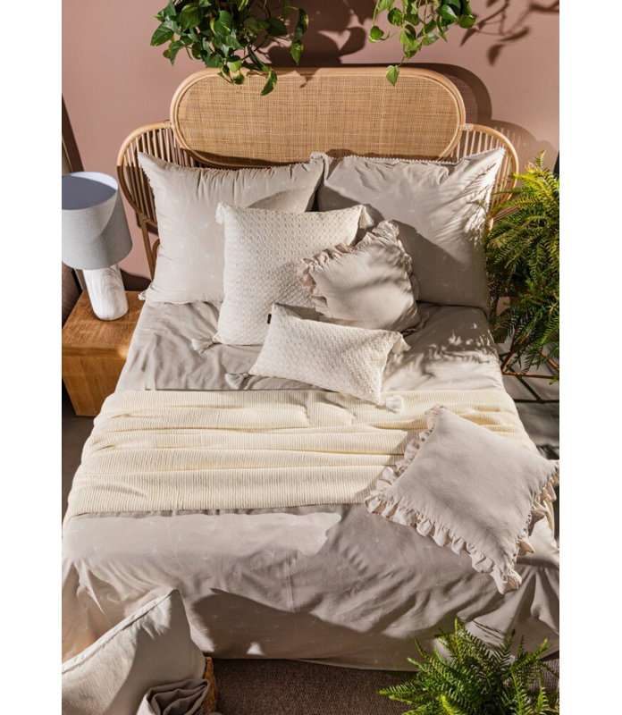 Solid Colour Duvet Cover Set with Pillowcases