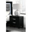 Table de chevet noire