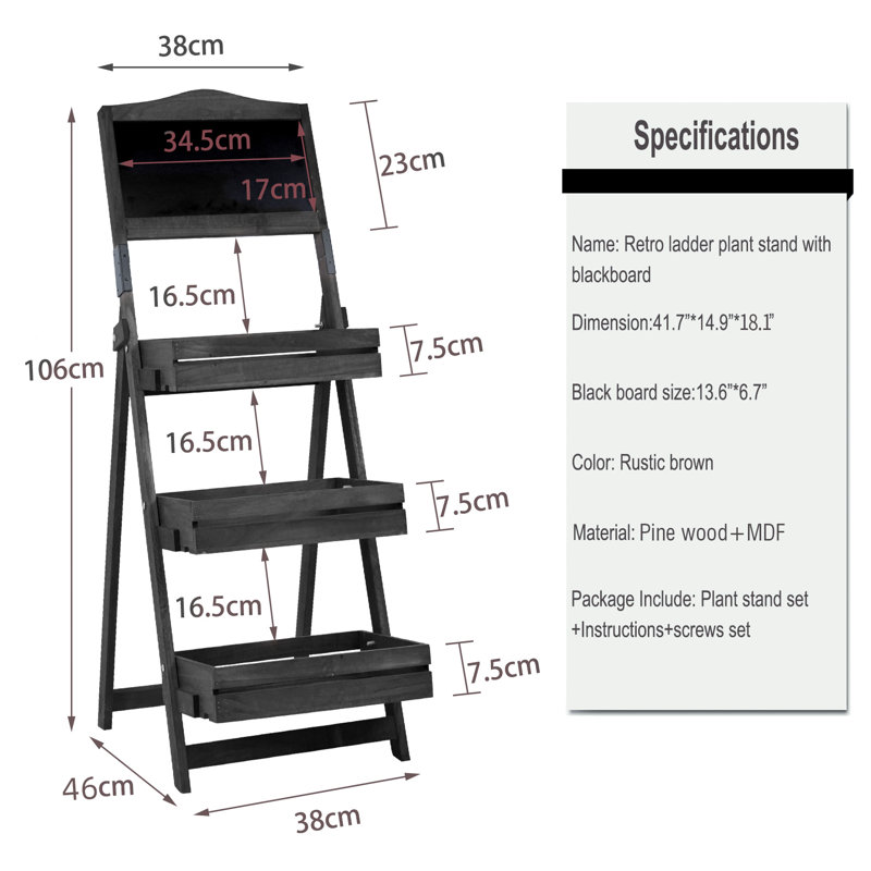 Haderslev Wood Plant Stand