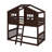 Twin Over Twin House Bunk Bed With Ladder-984975675
