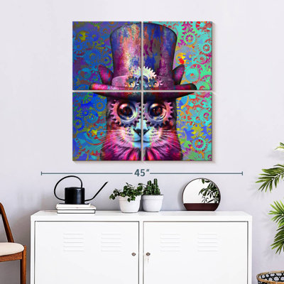 Chat Steampunk Cogs