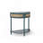 Wave-Pattern Console Table with 2 Storage Drawers and Bottom Shelf-465085872