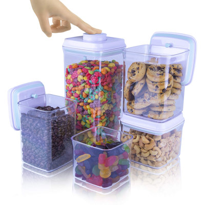 Food Storage - Set of 5 Containers and 5 Lids