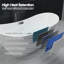 Baignoire de trempage autoportante contemporaine en acrylique 59 po. Baignoire autoportante en acrylique blanc avec drain et trop-plein chromés