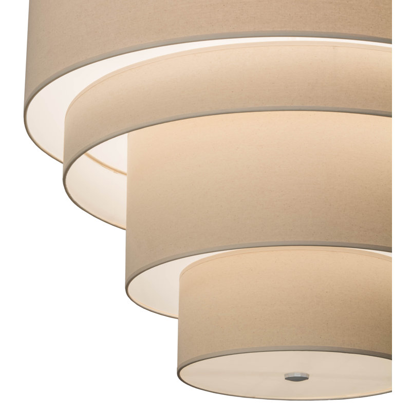 Luminaire suspendu gradué à 4 lumières Cilindro