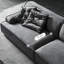 Coussin gris modulaire 100% polyester