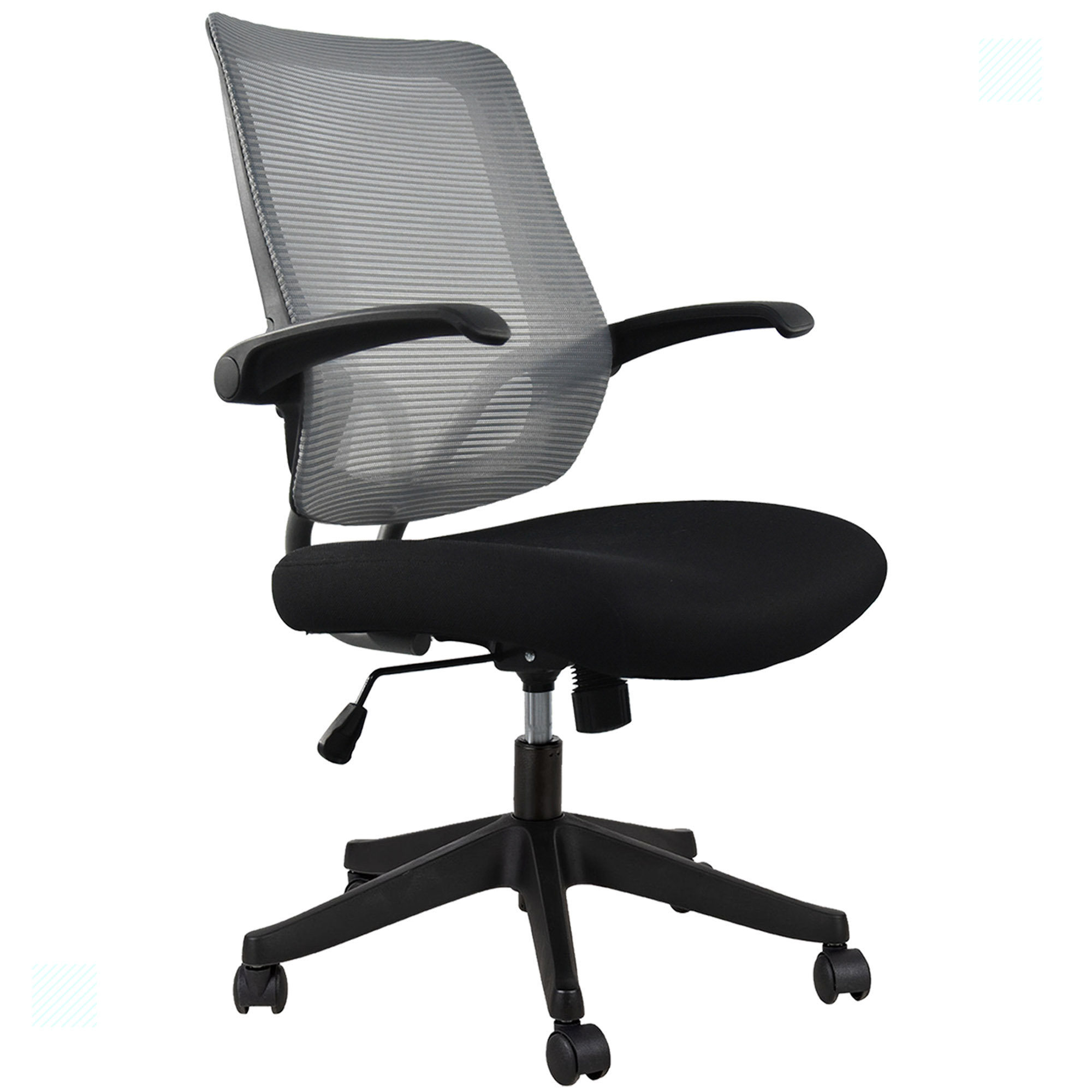 ExpressThrough Mid Task Office Chair with Flip up Arms | Wayfair