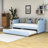 Dhanisha Twin Size Upholstered Daybed With Twin Size Trundle-1264839543