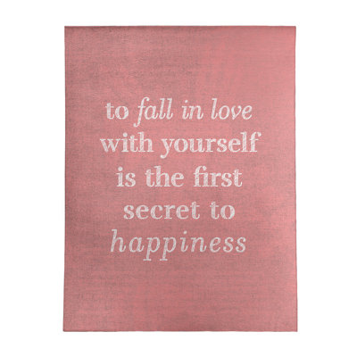 Quotes Chenille Indoor Rug
