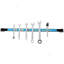Barre d'outils à aimant robuste de 6 po 24 po, porte-outil magnétique, bande de porte-outil magnétique, pour garage d'atelier, vis de fixation incluses-122275162