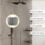  Charnière de porte de douche ajustable à fixation sur verre Valencia Series Nickel brossé 135 degrés-245336347