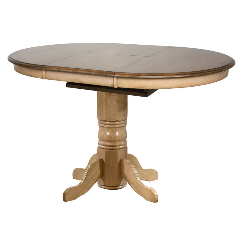 Huerfano Valley Extendable Oval Solid Wood Top Dining Table