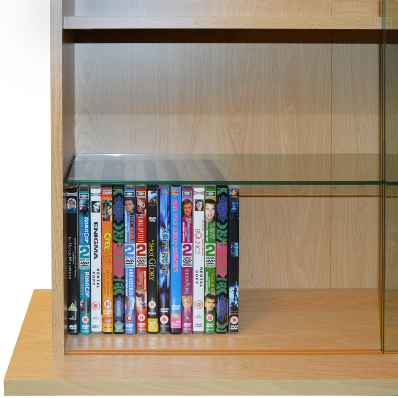 123.5 cm H Media Shelves, Beech