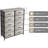 Sorbus 10 Drawers Dresser with Steel Frame and Fabric Bins-2138206948