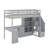 Twin Size Loft Bed With Desk And Drawers-377568924