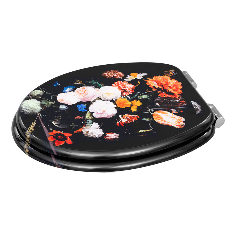 Toilet Seat, O-Shaped Loo Seat With Soft Close And Quick Release Functions, With Adjustable Hinges, Upgraded Mounting Set For Different Types Of Toilets