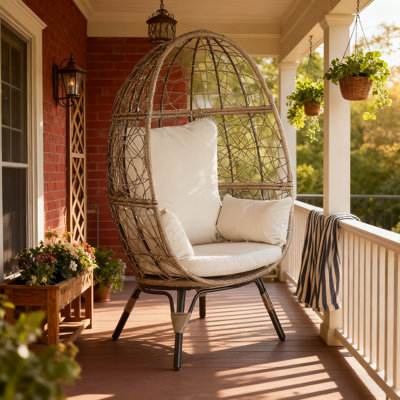 Hagaman Wicker Outdoor Lounge Chair