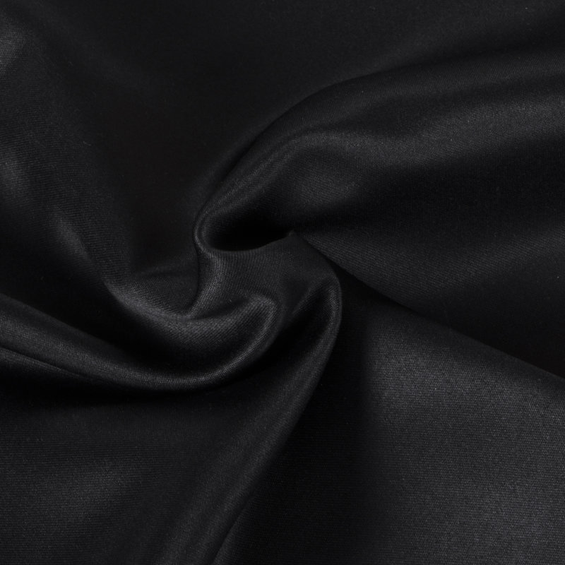 Satin - Set of 2, King, Black