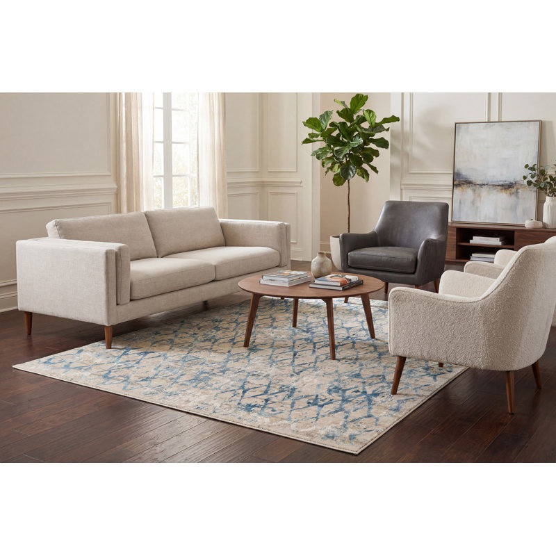 Alverez Geometric Indoor Rug, Rectangle 6'7" x 9'6"