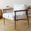 Chaise rembourrée Kids Raindrops - Fauteuil bleu pastel